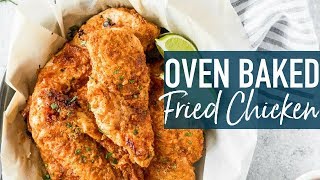 Baked Fried Chicken  EASY Oven Fried Chicken Breast [upl. by Vierno236]