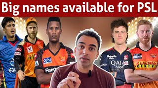 Cricketers who went unsold in IPL now available for PSL [upl. by Issirk]