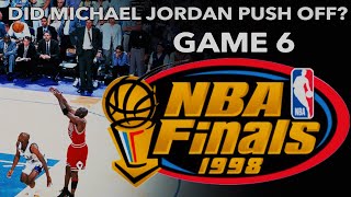 Michael Jordan quotTHE PUSH OFFquot 1998 NBA Finals Game 6 [upl. by Nawd]