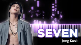 Seven feat Latto  Explicit Ver Jumgkook Piano Cover [upl. by Sonitnatsnok976]