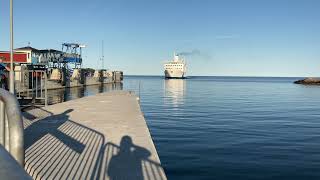 Eckerö linjen MS Eckerö arriving Grisslehamn Sweden [upl. by Nnayt]