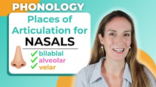 Place of Articulation for NASALS  Consonants in English Phonology [upl. by Erdried]