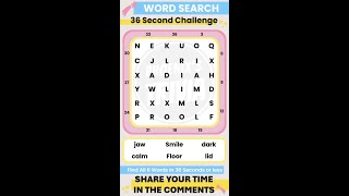 Game 4 Word Search Challenge  Can you solve it the quickest [upl. by Yllak621]