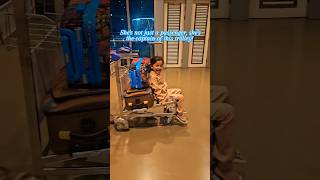 Trolley fun at airport😍trending shortsfeed shirdi trip airport travel shorts family saibaba [upl. by Ulberto]