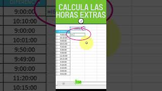 🟣Calcula el pago de HORAS EXTRAS🟣😎 excel superexcel horas horasextras pagode exceltips [upl. by Devlin951]