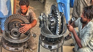 quotRebuilding a Severely Damaged Truck Differential Gear Star Casing to Its Original Shape [upl. by Nelleeus]