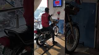 Honda CG125 SE Dyno Run  Top Speed  Gaffar Honda Center Lahore [upl. by Atenaz]