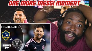 RAP FAN REACTS TO LA Galaxy vs Inter Miami CF  Riqui Puig vs Lionel Messi  Full Match Highlights [upl. by Aridaj]