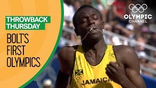 Usain Bolts First Olympic Race  Throwback Thursday [upl. by Dnamra]