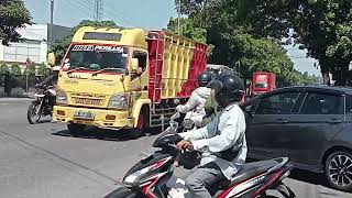 Magelang Indonesia City street traffic sounds [upl. by Isaacs]