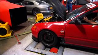 CIVIC B18C 1800cc all motor dyno 235hp [upl. by Melentha]