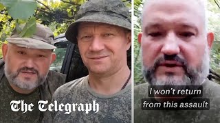 Two Russian soldiers predict their own deaths after arguing with commanding officer [upl. by Mairim]