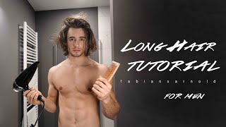 Men Hairstyle Tutorial long hair  How to style [upl. by Ytram926]