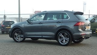 Volkswagen NEW Tiguan 2018 R Line Indium Grey Metallic walk around inside r line [upl. by Mortie]