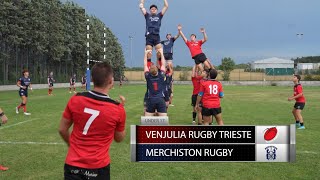 RUGBY U17 amp U19  Venjulia Rugby Trieste VS Merchiston Rugby Edimburgh  Trieste 27082022 [upl. by Kenyon]