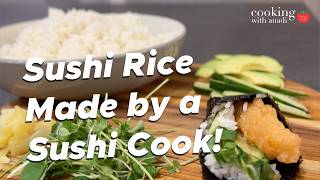 How to Make Perfect Sushi Rice at Home [upl. by Atekram94]