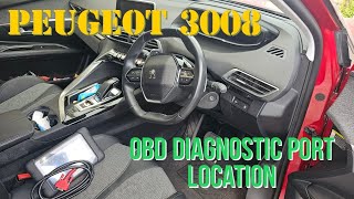 Peugeot 3008 2017  OBD Diagnostic Port Location [upl. by Four131]