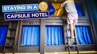 Tokyo Capsule Hotel Experience  Japan Travel Vlog [upl. by Googins250]