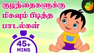 Top 20 Tamil Rhymes  45 Mins NonStop Comiplations  Tamil Rhymes for Children [upl. by Dnob]