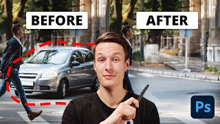 How to Remove Objects from Photo in Photoshop 2024 [upl. by Adianez]