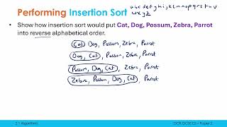 Insertion Sort [upl. by Shirk]