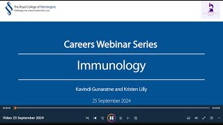 Pathology Careers Webinar  Immunology clinical scientist training route [upl. by Monte]