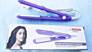 NOVA SX8006 Hair Straightener  Nova hair straightener review ❤️ [upl. by Zealand]