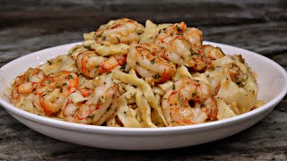 Garlic Parmesan Shrimp Scampi Pasta Recipe [upl. by Stace681]