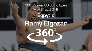 4K Sumo VR Egypts Ramy Elgazar 2016 US Sumo Open  VR 360 Video [upl. by Sarine]