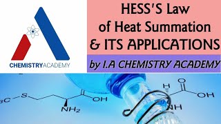 Hesss Law and Its Applications Hesss Law of Constant Heat SummationThermochemistryGrade11 [upl. by Oicaroh]