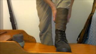 I Teach You About WWI Leg Wraps and How They are Tied Tutorial [upl. by Ramak]