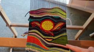 Tapestry style weaving on Rigid heddle loom part 4  my finished work and weaving shapes [upl. by Agrippina611]