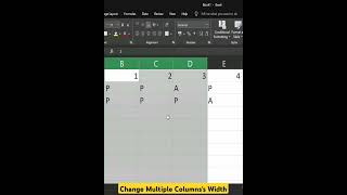 Excel  Column Width  Excel Tricks shorts excelhindi exceltricks youtubeshorts [upl. by Aliemaj514]