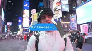 Kid Finesse Vlog 1  OnTheRadar amp Studio Sessions Behind The Scenes [upl. by Asserac]