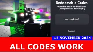 Infinite Script Fighting ROBLOX  ALL CODES  NOVEMBER 14 2024 [upl. by Grodin589]