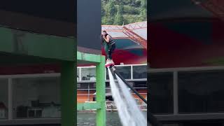 Flyboard montage  water jetpack water world this is to high shorts [upl. by Aisat]