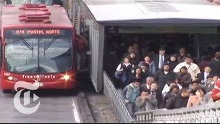 The Buses of Bogotá  The New York Times [upl. by Azzil]