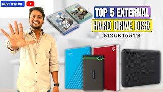 Best External Hard Disk For LAPTOPPC⚡Best External Hard Drive 2023⚡Top 5 External HDD 2024 India [upl. by Imoin563]