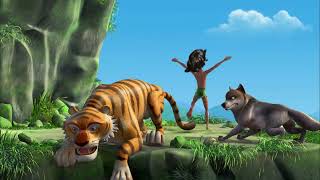 Jungle Book 2 Cartoon for kids English Story  Sharekhan Attack plan Shot story  Mowgli adventure [upl. by Eillah]