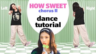 NewJeans How Sweet second chorus dance tutorial slowed mirrored [upl. by Aromat]