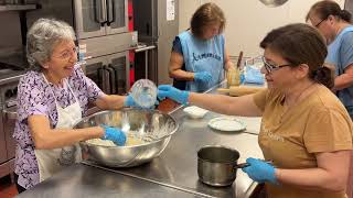 St Hagop Armenian Church Womens Guild ladies making Tahini Bread [upl. by Abra]