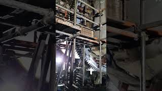 Rotating huge kiln girth gear metalwork gear huge shortvideo shorts shortsvideo shortsfeed [upl. by Adnolaj412]