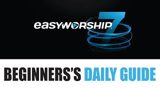 How to Use EasyWorship 7 For Church Presentations  Beginners Guide [upl. by Shornick]