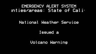 VALID TONES Volcano Warning Lassen Peak Eruption [upl. by Hamaso]