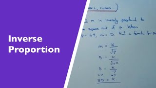 Inverse Proportion Formulas Part 2 – y is inversely proportional to x squared or x cubed [upl. by Rene]