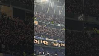 Curva Sud Milano canta i cori a Madrid tifosi ultras [upl. by Analram]