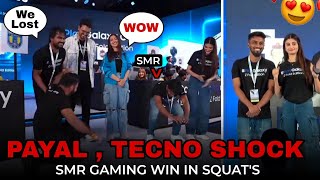 SMR vs Tecno Last Squat Stand Win 🔥 Payal amp SMR Gaming Win in Squat Challenge [upl. by Sibeal]