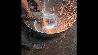 Iron pan making processIronpanmakingmanufacturingprocessesShortsyoutubeshorts [upl. by Gough]