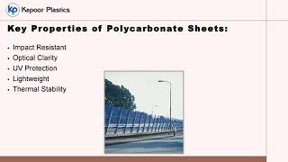 A Comprehensive Guide to Polycarbonate Sheets Properties Applications and Benefits [upl. by Adni]