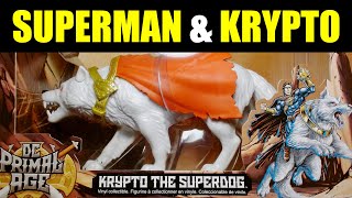 Superman amp Krypto the Superdog Funko DC Primal Age Comics Multiverse Action Figure Unboxing amp Review [upl. by Ydassac94]